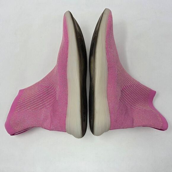 ILYSM SUN BURST TABI SOCK SHOES WOMEN'S 13.5 MEN'S 12 GLITTERY METALLIC PINK - Picture 7 of 9